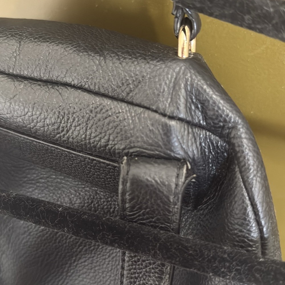 Kate Spade Black Leather Mini Nicole Larchmont Backpack - Picture 6 of 10